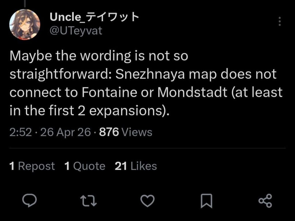 uteyvat による Snezhnaya マップの明確化