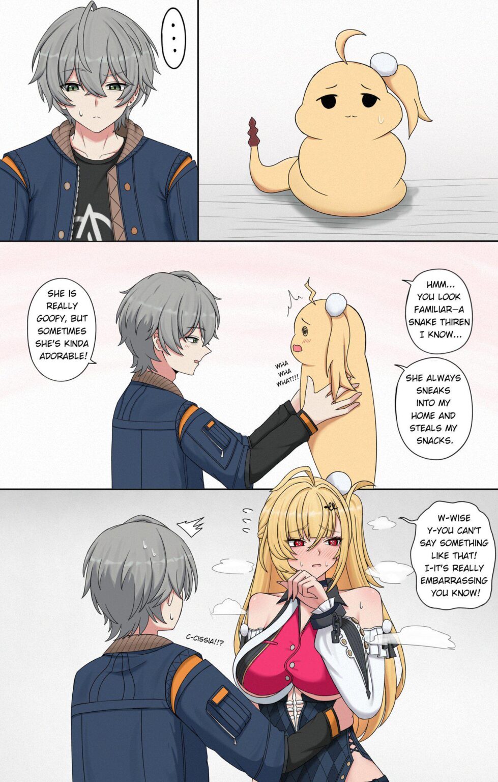 兄貴がうっかりヘビ女を起こしてしまった!! (@Naeesan1 より)