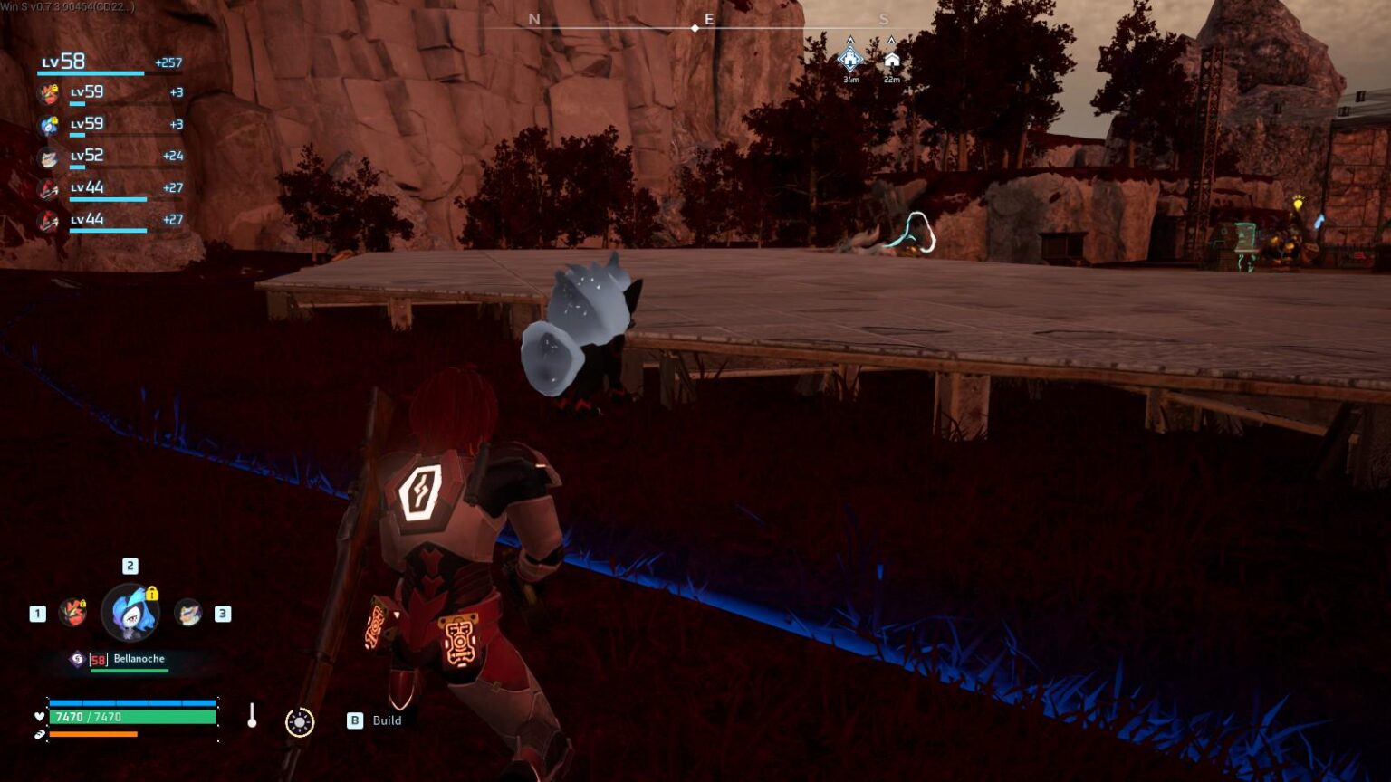 この小さな生き物は、私が建設中の新しい基地をスパイしています。彼はフェイブレイクのスパイなのだろうか？