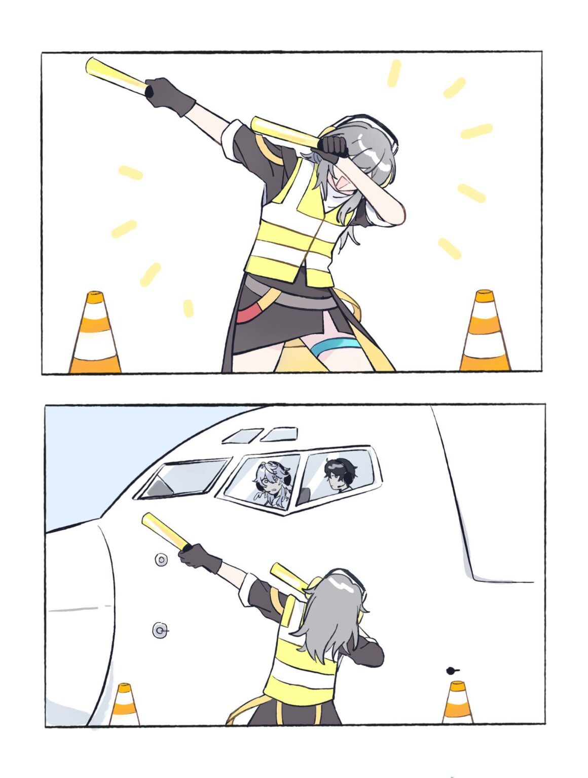 航空保安官のステラ [art by yohmeii]