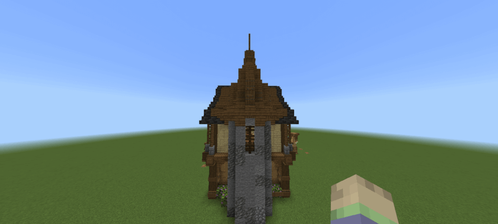 私のサバイバルハウスのテストビルド（クリエイティブスーパーフラット内）