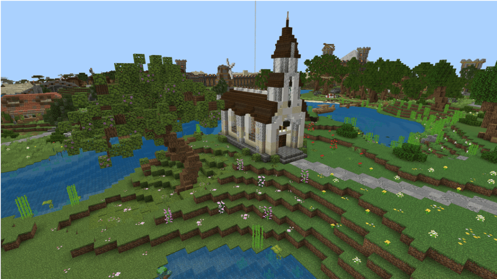 あの一本の木と教会、どちらに時間がかかったのか分かりません