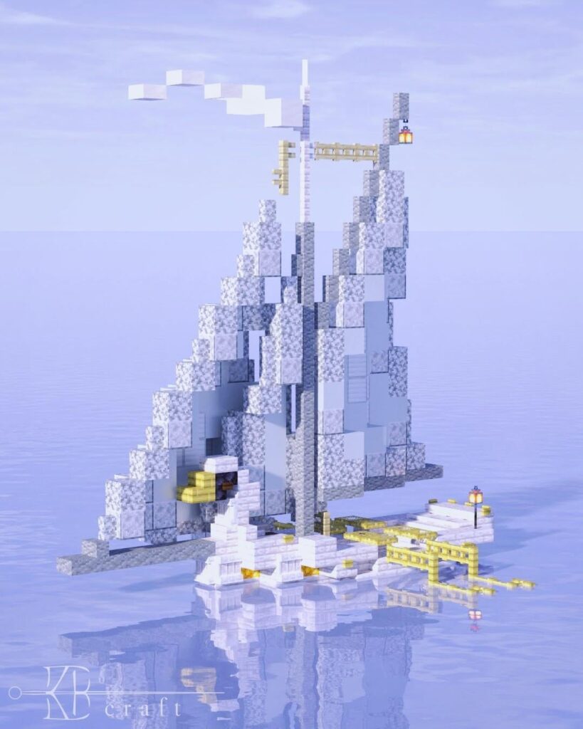 シルマリルのエアレンディルのヴィンジロットをベースにしたエルフの白鳥船