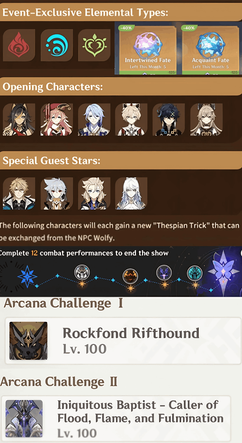 NEW IT REFRESH (Pyro、Hydro、Dendro) およびショップ リセット (アジアサーバーでライブ)