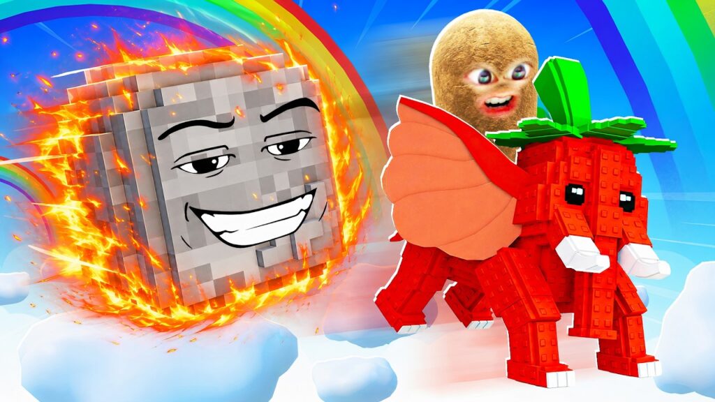空を飛んで超激レアブレインロットを手に入れるロブロックス (Roblox)
