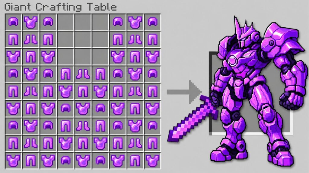 巨大なアイテムがクラフトできるマインクラフト【 マイクラ / マインクラフト 】