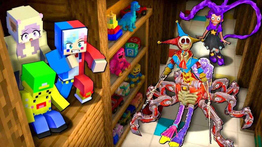 ポピープレイタイムのおもちゃ工場に閉じ込められた⁉️仲間を救うマインクラフト🏭【マイクラ】ぽっぴんず