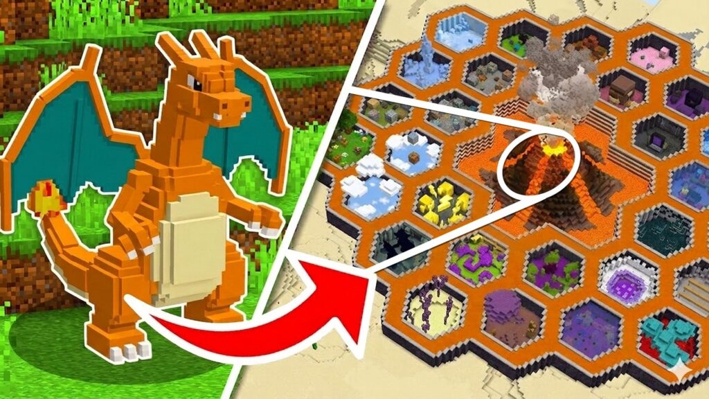 マイクラで"ポケモンの動物園"を作る世界【マイクラ】