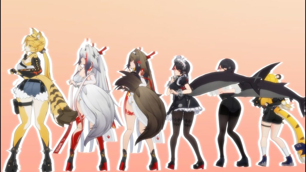 ZZZ TAIL MOMMIES SHAKE【ゼンレスゾーンゼロ:ZZZ MMD／4K／60FPS】 #zenlesszonezero  #shorts  #ellenjoe #jufufu