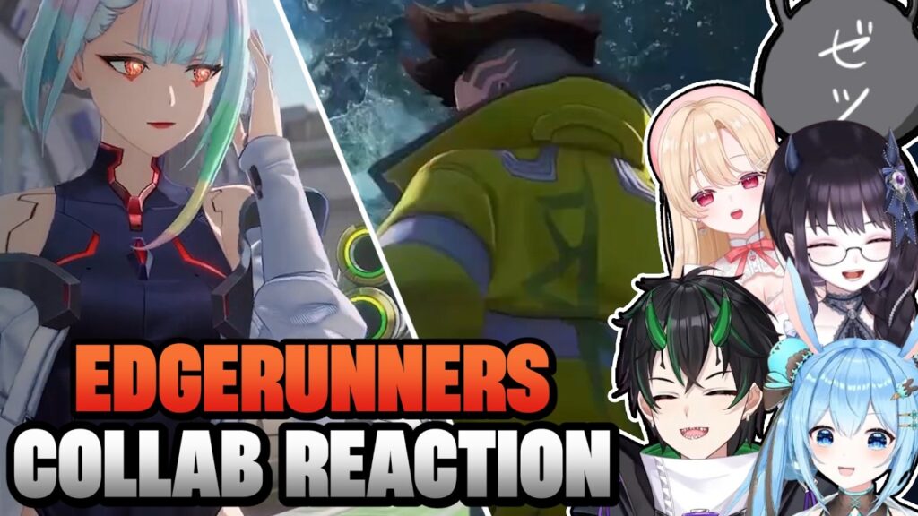JP streamers Going Crazy Reacting to the Cyberpunk Collab Trailer [JP Vtubers Reaction ENG Sub]