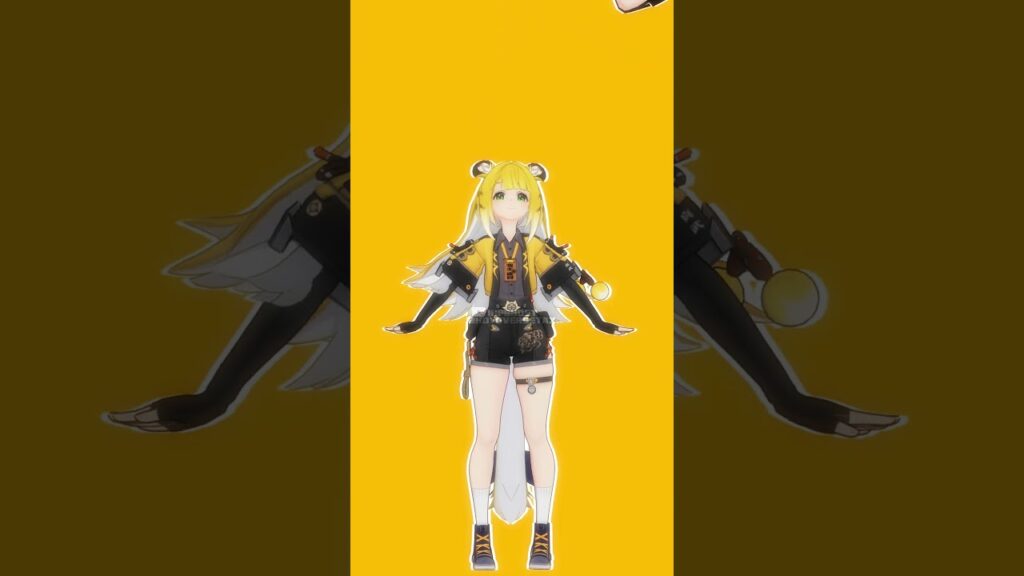 JUFUFU SWIPE WITH ME【ゼンレスゾーンゼロ:ZZZ MMD／4K／60FPS】 #zzz #shorts #JUFUFU