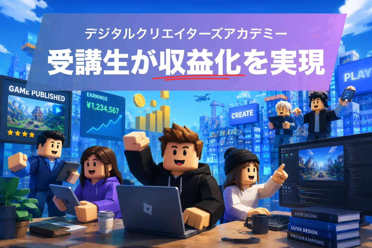 TOKYO EPIC監修のRobloxクリエイター育成スクール「デジタルクリエイターズアカデミー（DCA）」、受講生16名がオリジナルワールドを世界公開 ― 収益化を実現するクリエイターも複数誕生 | 株式会社TOKYO EPICのプレスリリース