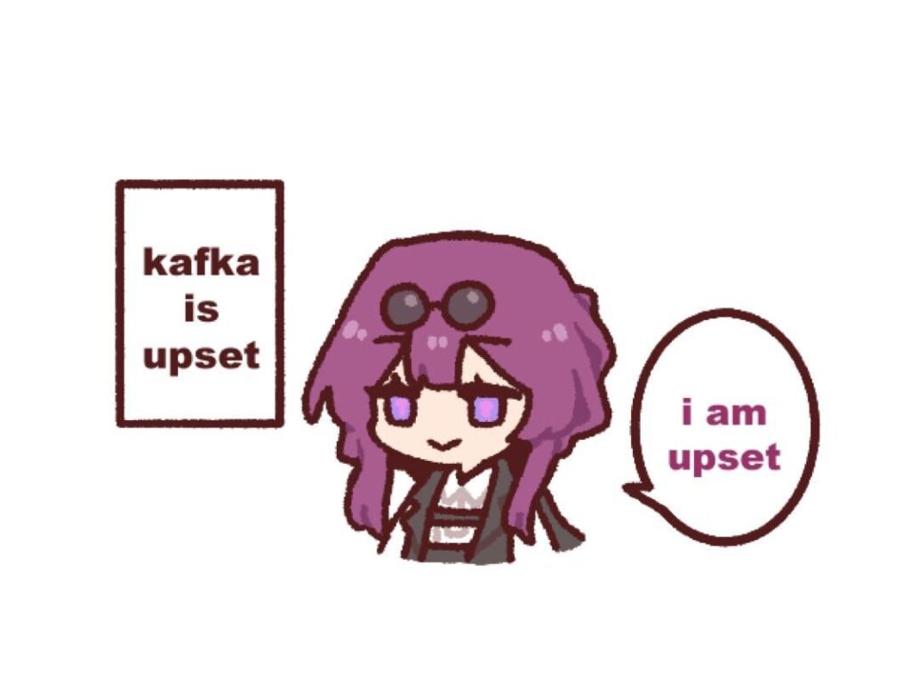 カフカは動揺しています (@dorkdragoon より)