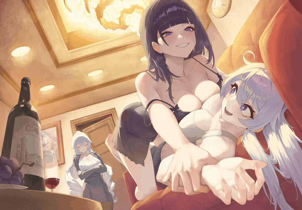 これを見て、2014 年に GGZ 公式ページにあったファン アート (@ET0_O0O と腎宝による) を思い出したことに今気づきました。