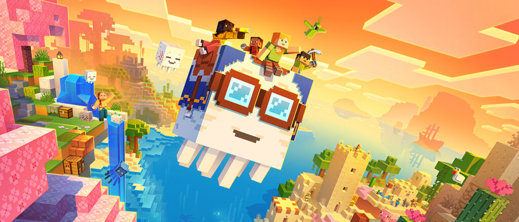 Get ready to Chase the Skies in Minecraft atop your happy ghast!
