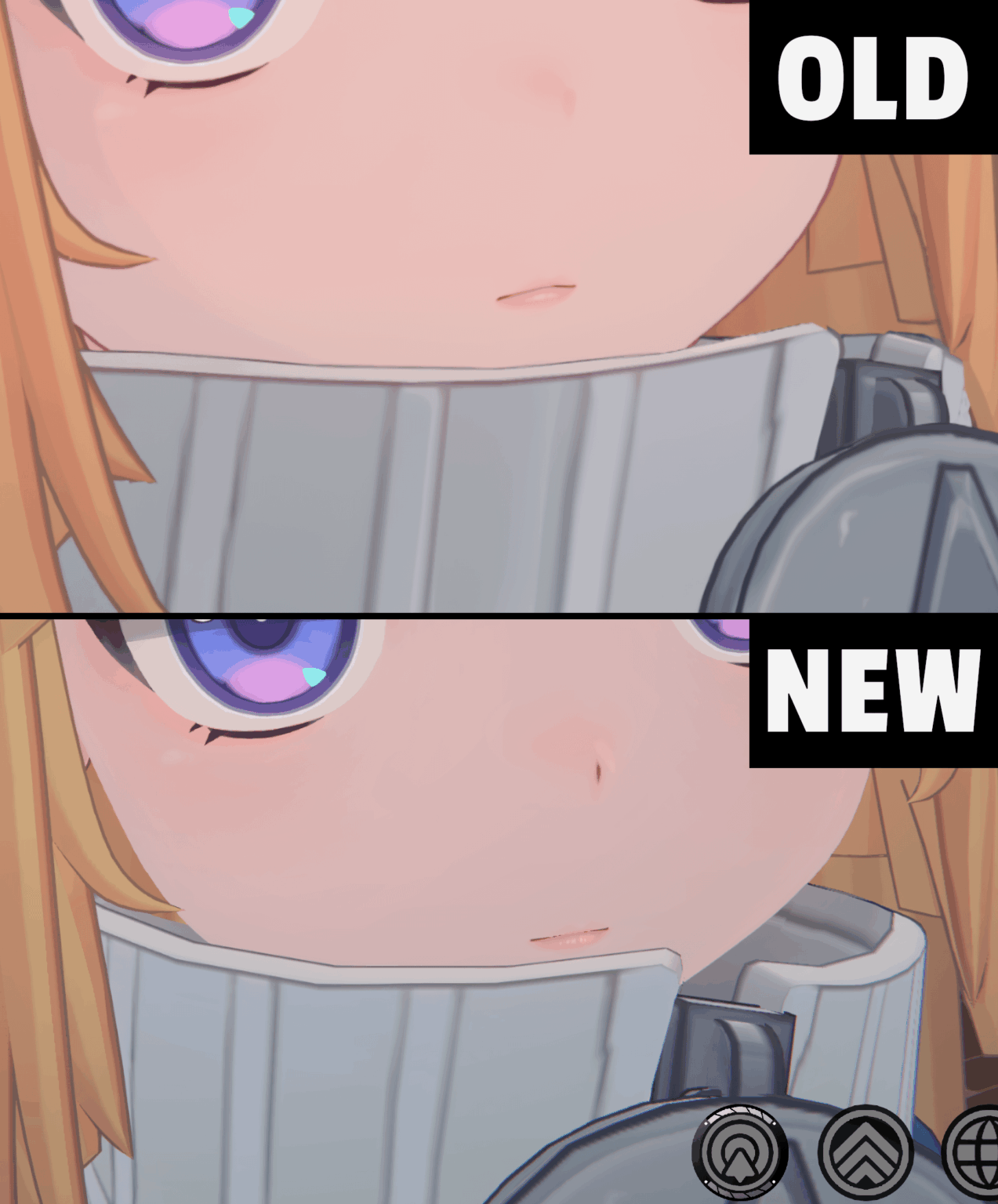 彼らはノーマの唇にさらに詳細を追加しました