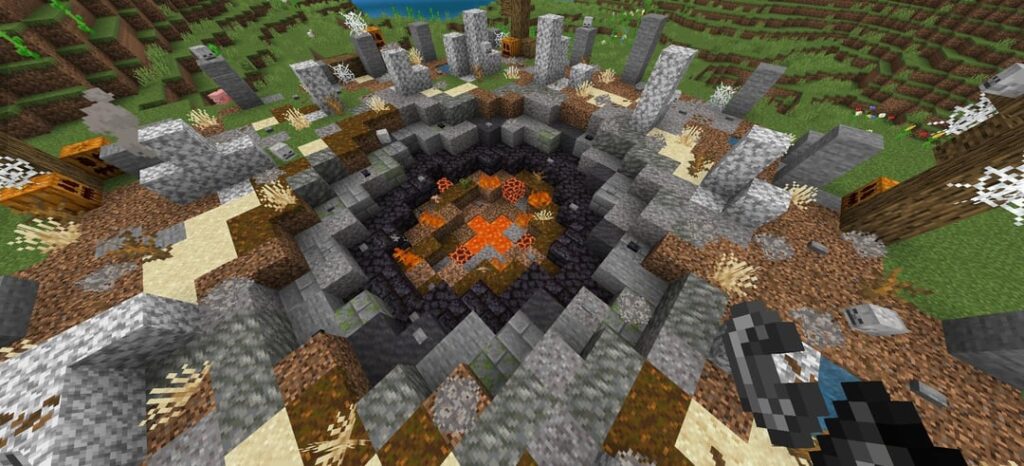 mojangはゲームに小惑星クレーターのようなSMTHを追加する必要があります