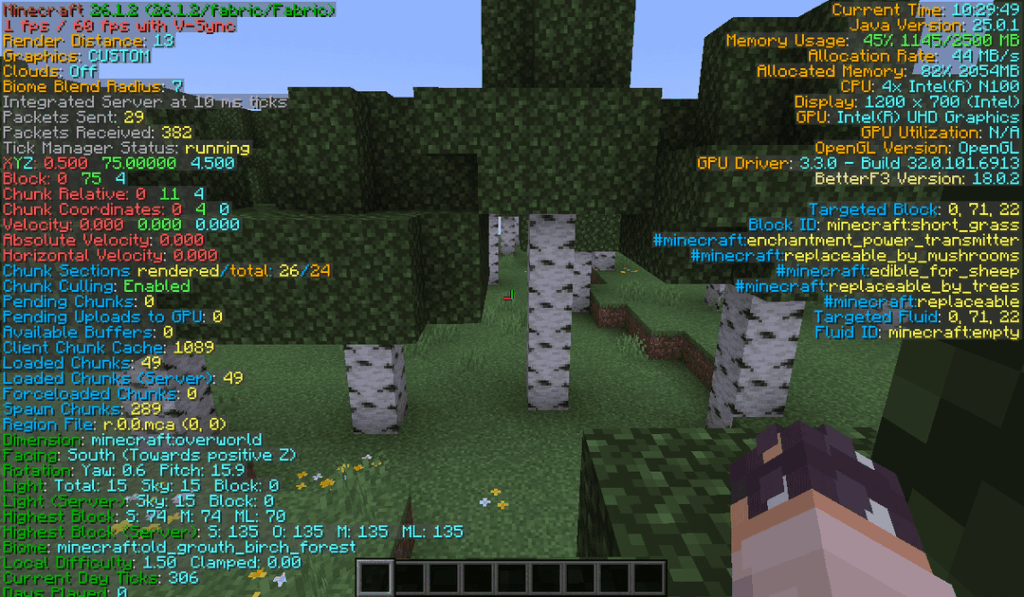 [Java/Modded] 地殻変動のある 26.1.2 の世界を作成することに決め、拠点にできるこの素晴らしい山を見つけました。