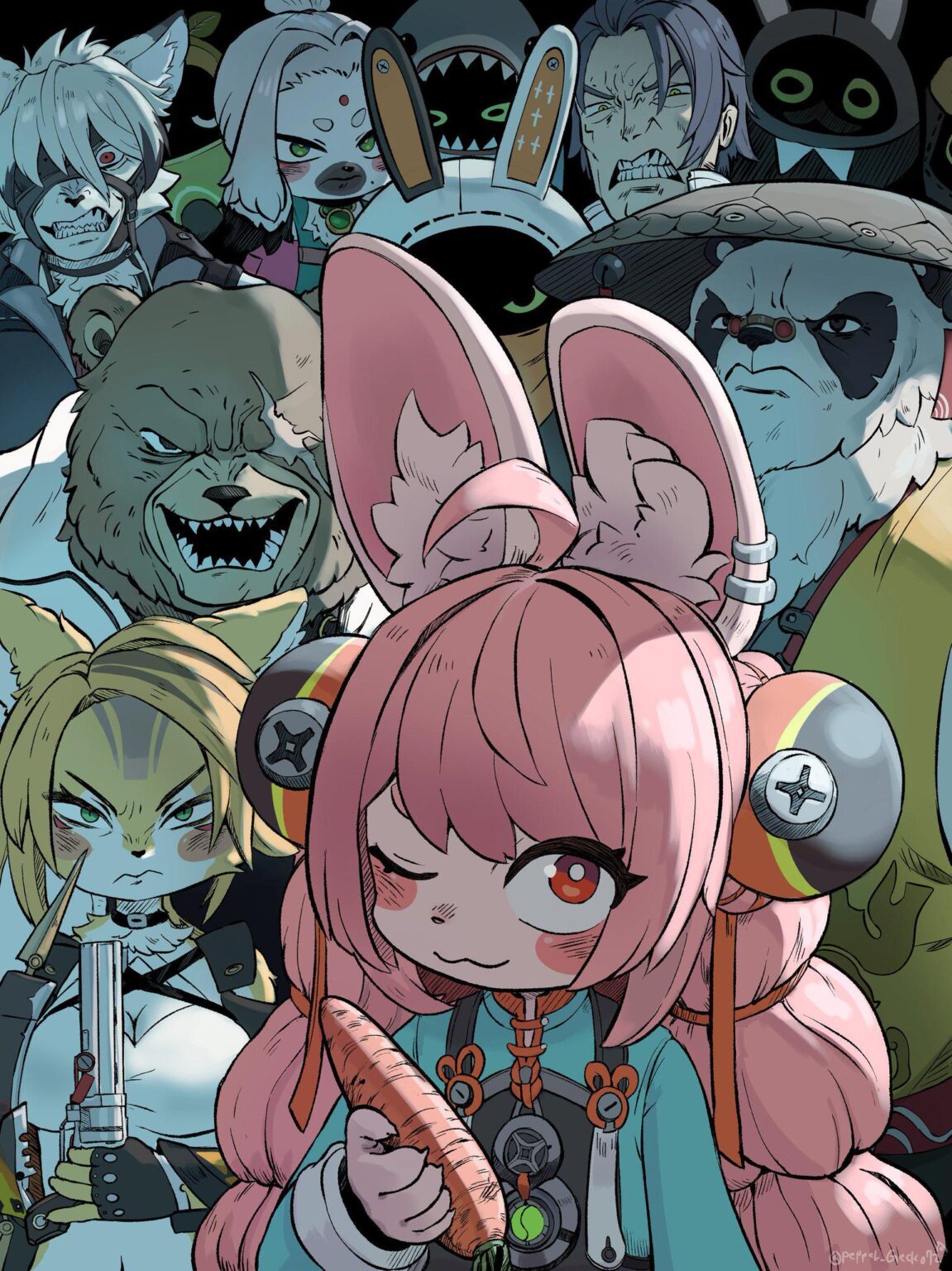 毛皮ビンシブル🐰 by @Pepper_Gecko72