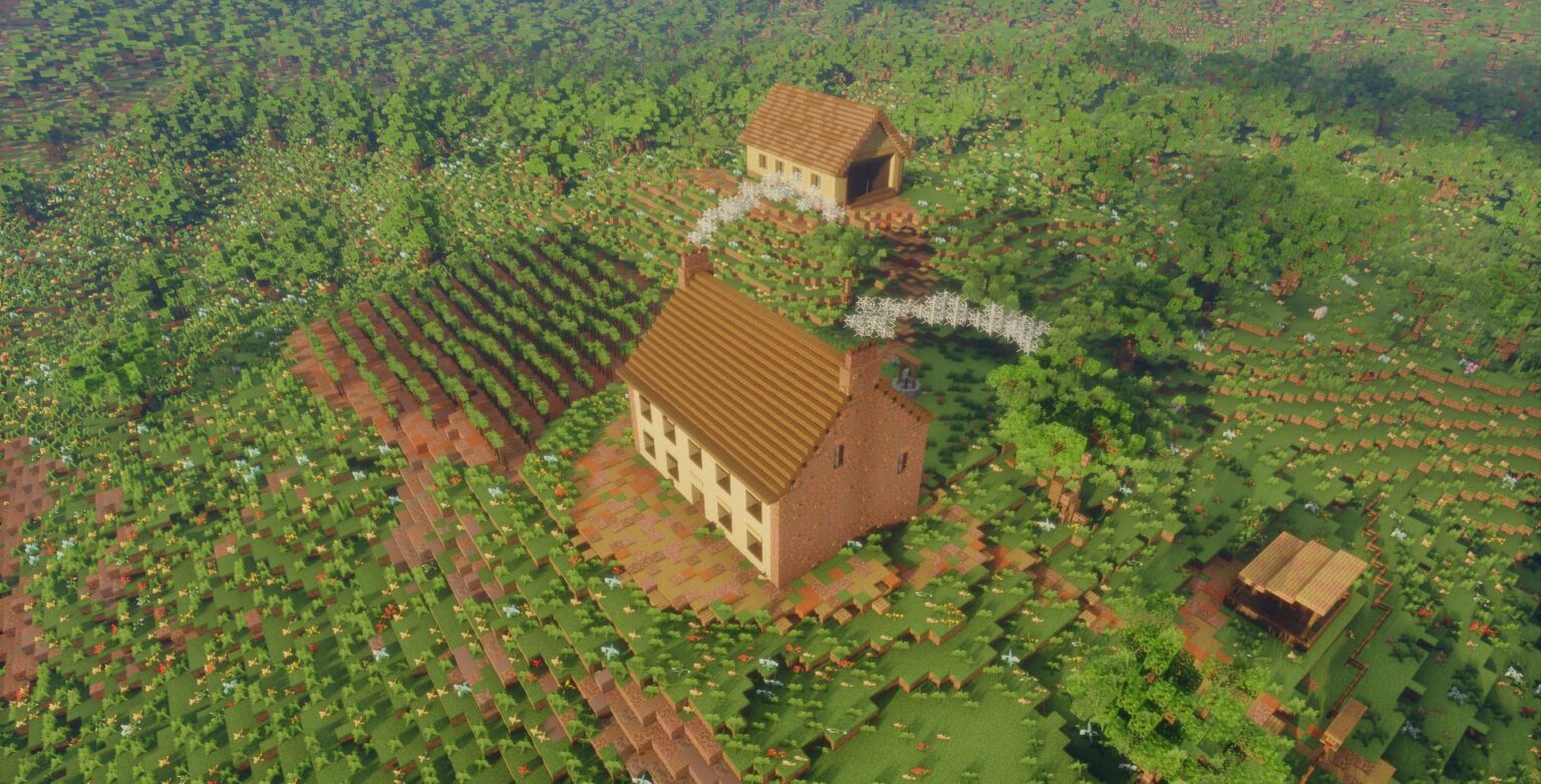 1790 年代に建てられた小さなブドウ畑