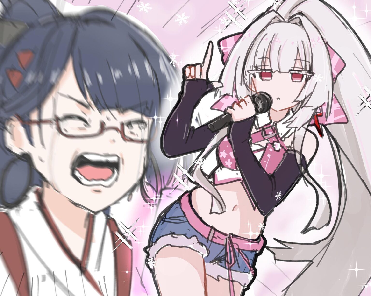 When Gyokuro sees idol unit Hiyuki by @tenehiao