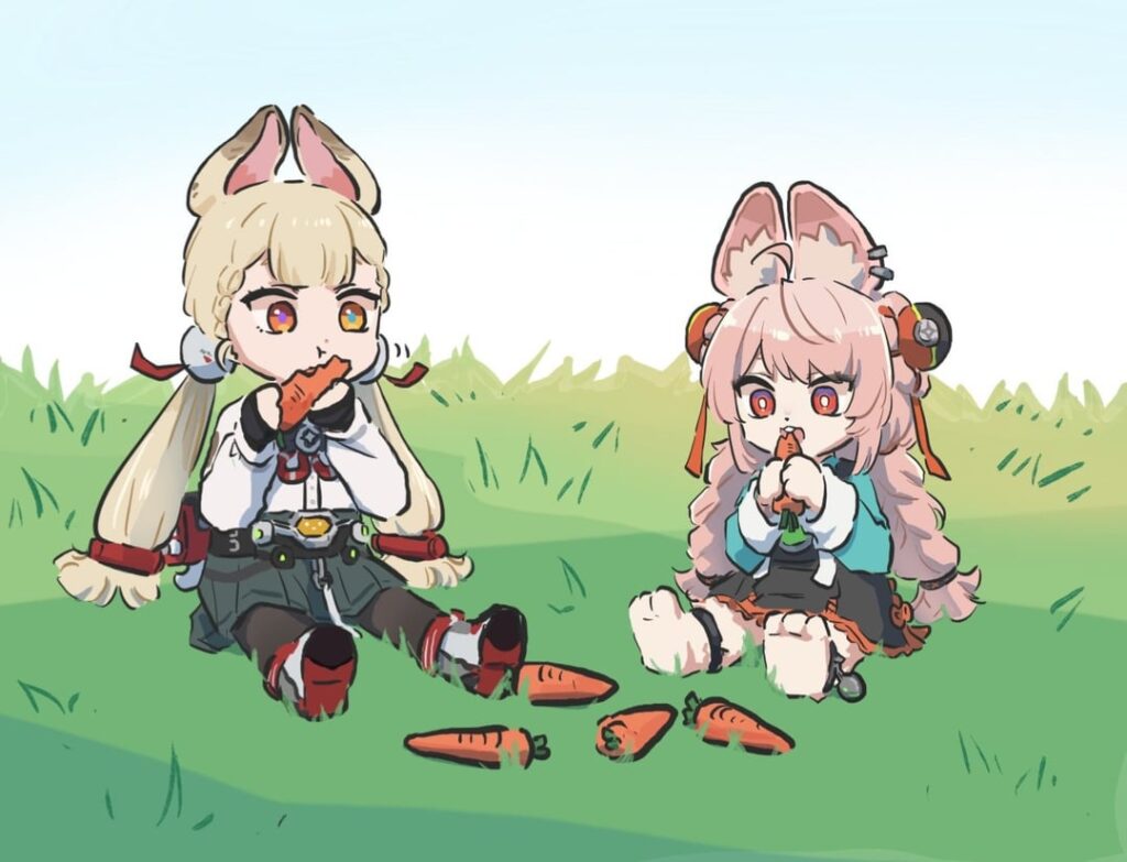 みんなに誘われたキツネ（@xinzoruo）