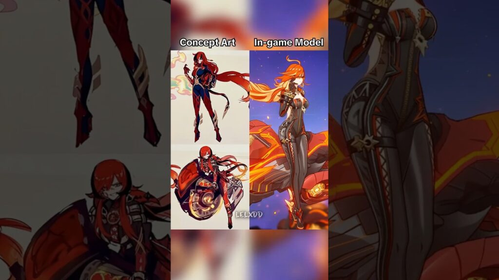 Concept Art vs In-Game Model – Part 5 Archon | Genshin Impact #genshinimpact #genshinshorts Concept Art vs In-Game Model - Part 5 Archon | Genshin Impact #genshinimpact #genshinshorts