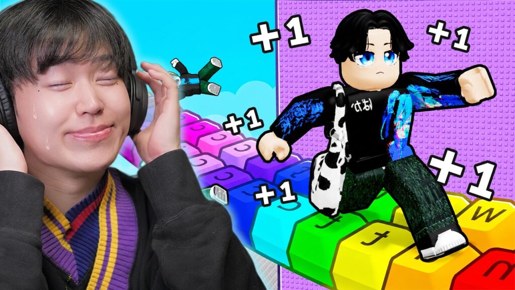 キーボードを踏むたびに1スピード上がるロブロックス… キーボードを踏むたびに1スピード上がるロブロックス...