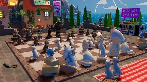 画像ギャラリー No.006のサムネイル画像 / ネコまみれで楽しめるもふもふチェスゲーム「Cat Chess」,7月8日に発売決定。オンライン対戦もできるデモ版が配信中