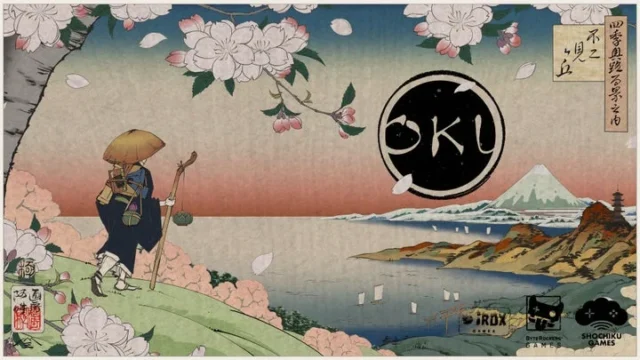 ゲーム『OKU』の日本画風の世界観を示すキービジュアル
