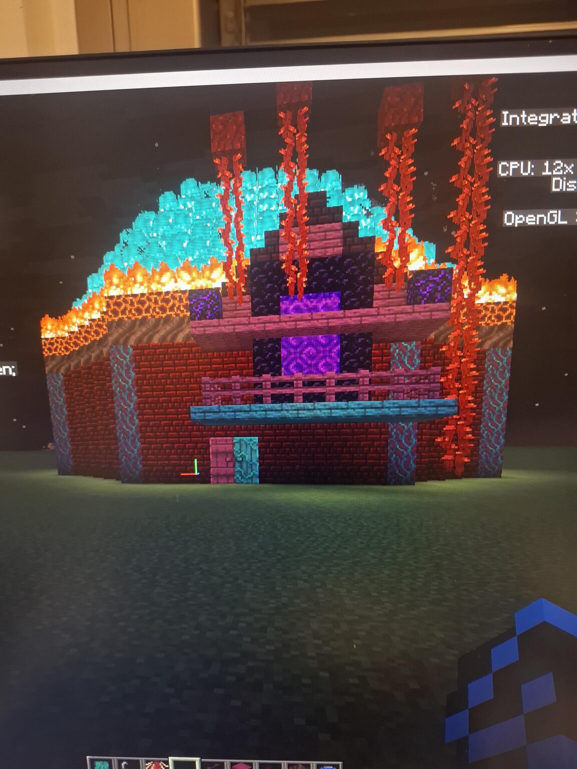 生まれて初めてネザーハウスを建てました
